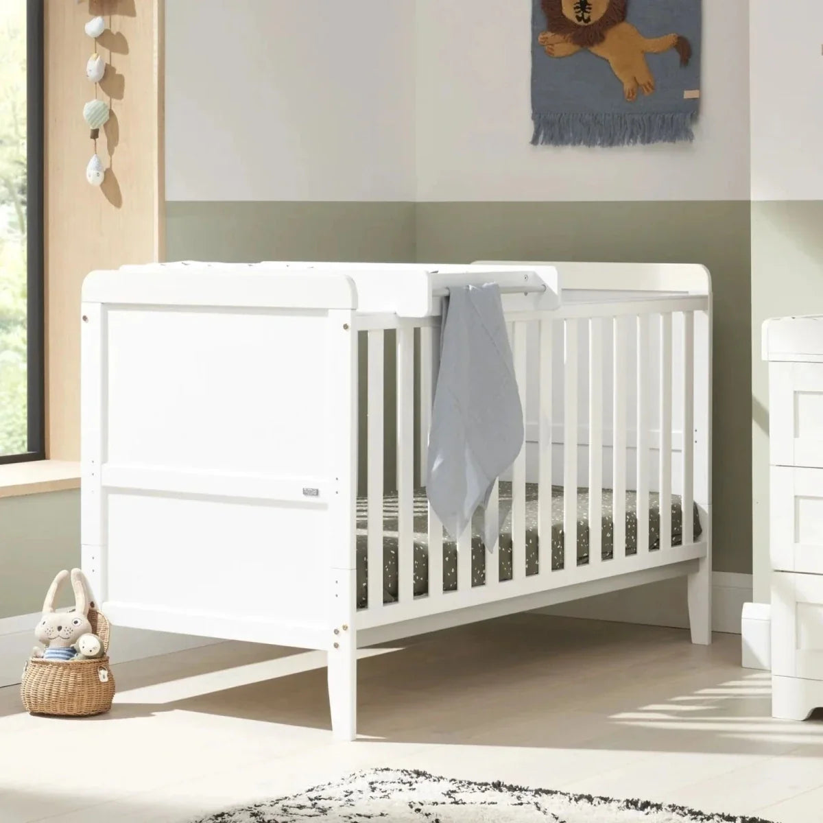 Tutti Bambini Rio 3 Piece Room Set with Sprung Mattress - White