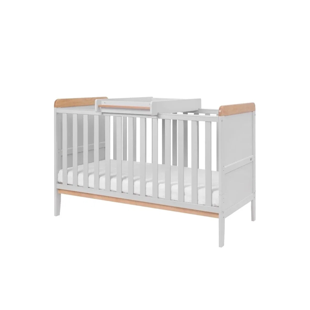 Tutti Bambini Rio 3 Piece Room Set with Sprung Mattress - Dove Grey/Honey Oak