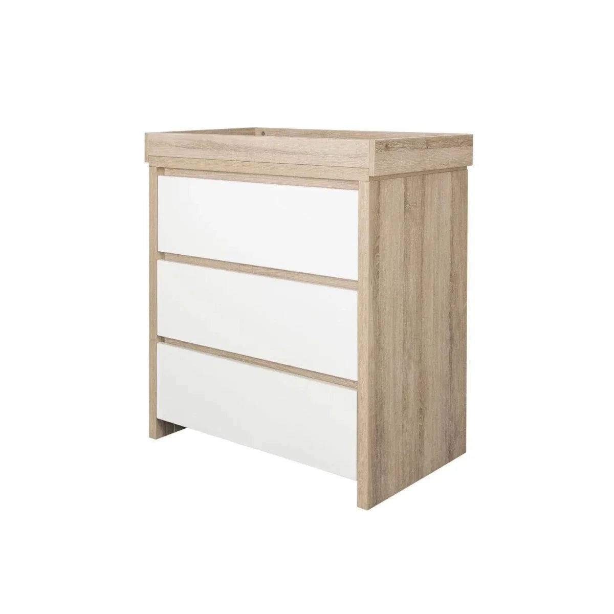 Tutti Bambini Modena 3 Piece Room Set with Deluxe Fibre Mattress - White/Oak