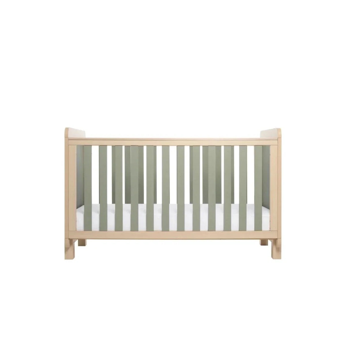 Tutti Bambini Kuba Cot Bed - Golden Oak/Sage Weave