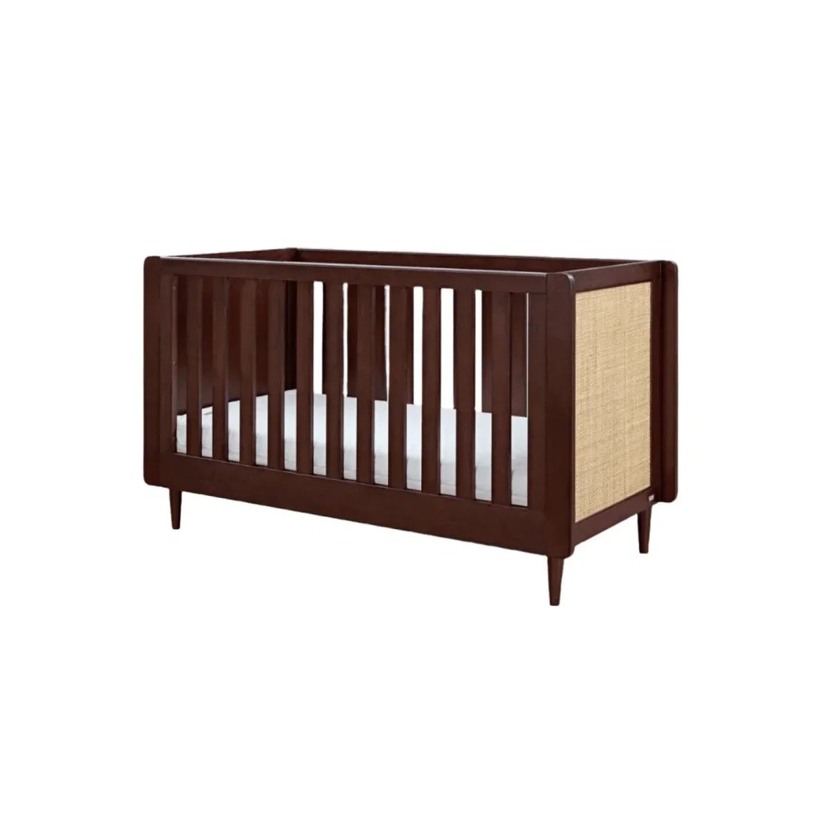 Tutti Bambini Japandi Cot Bed - Warm Walnut