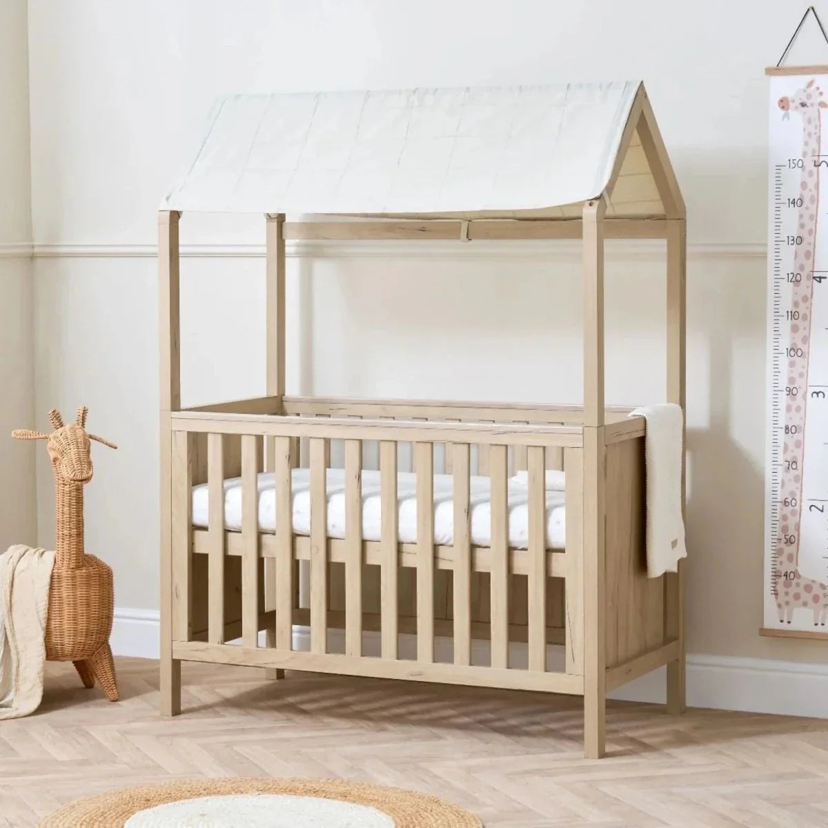 Tutti Bambini Casa 3-in-1 Cot Bed 120x60cm - Harvest Oak