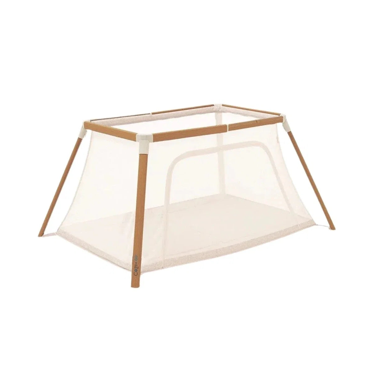 Tutti Bambini CoZee Go Day & Night Playpen - Scandinavian Walnut/Ecru