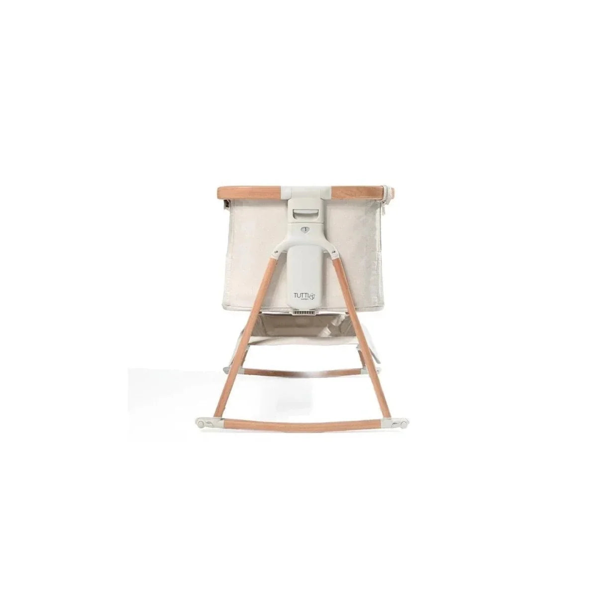 Tutti  Bambini CoZee Air Bedside Crib - Scandinavian Walnut/Ecru