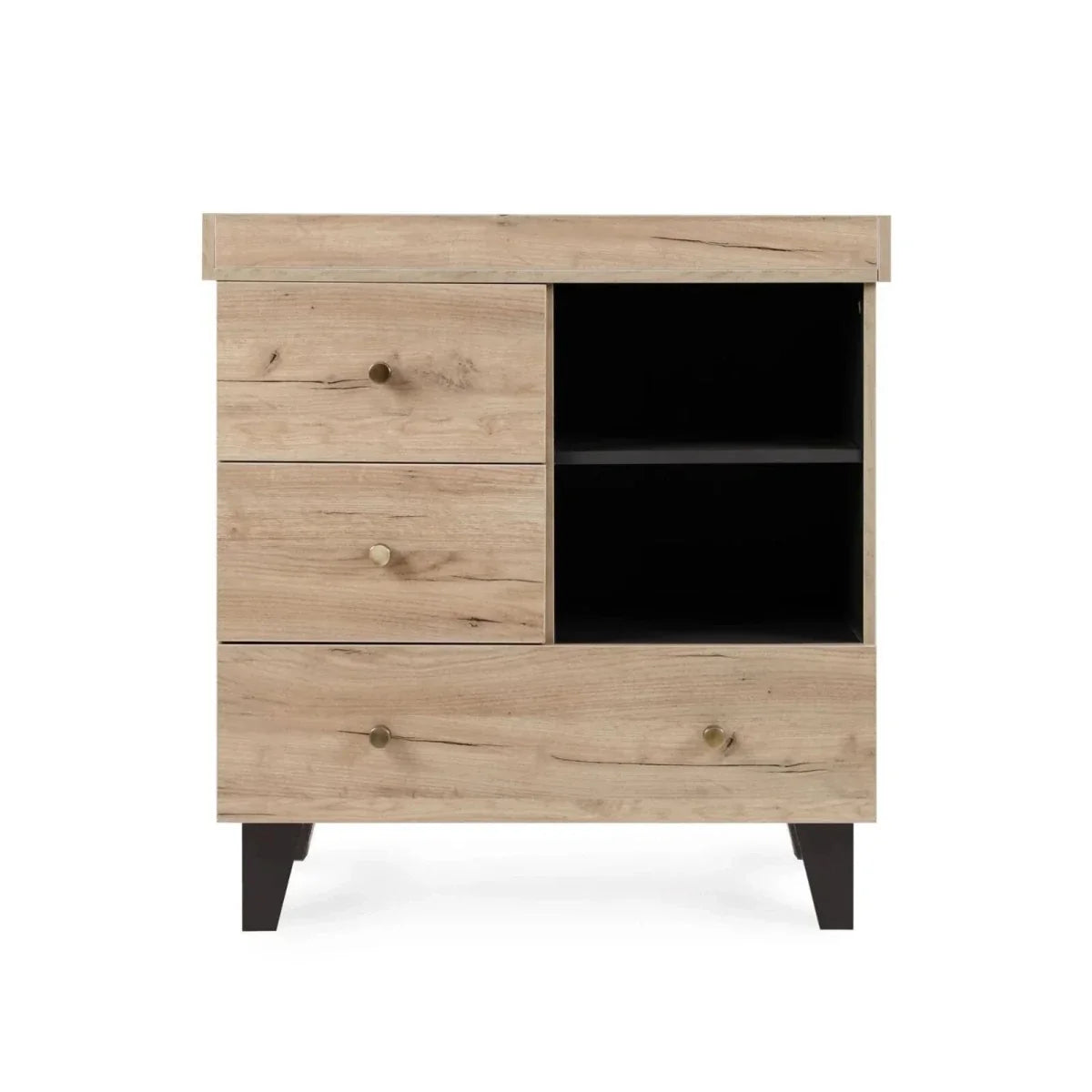 Tutti Bambini Como Chest Changer - Distressed Oak/Slate Grey