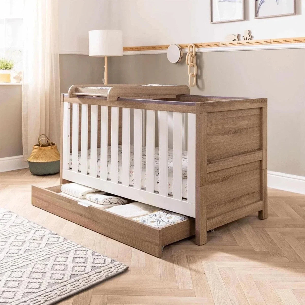 Tutti Bambini Universal Underbed Drawer - Oak