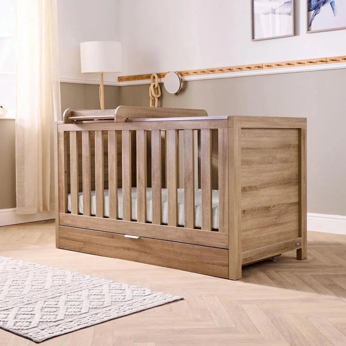 Tutti Bambini Universal Underbed Drawer - Oak