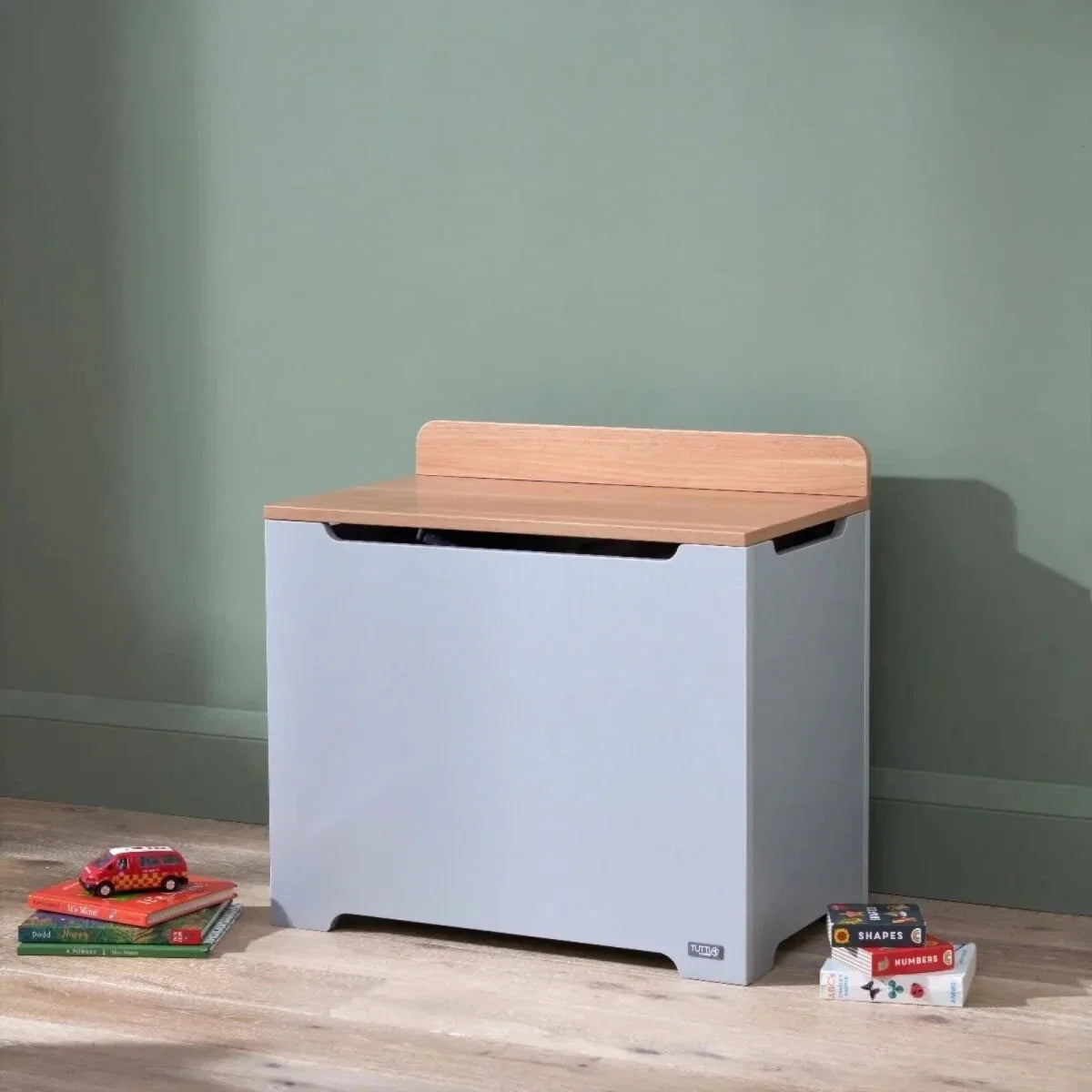 Tutti Bambini Rio Toy Box - Dove Grey/Honey Oak