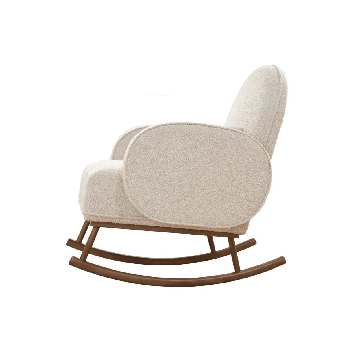 Tutti Bambini Micah Rocking Chair & Footstool - Boucle Fresh Cream