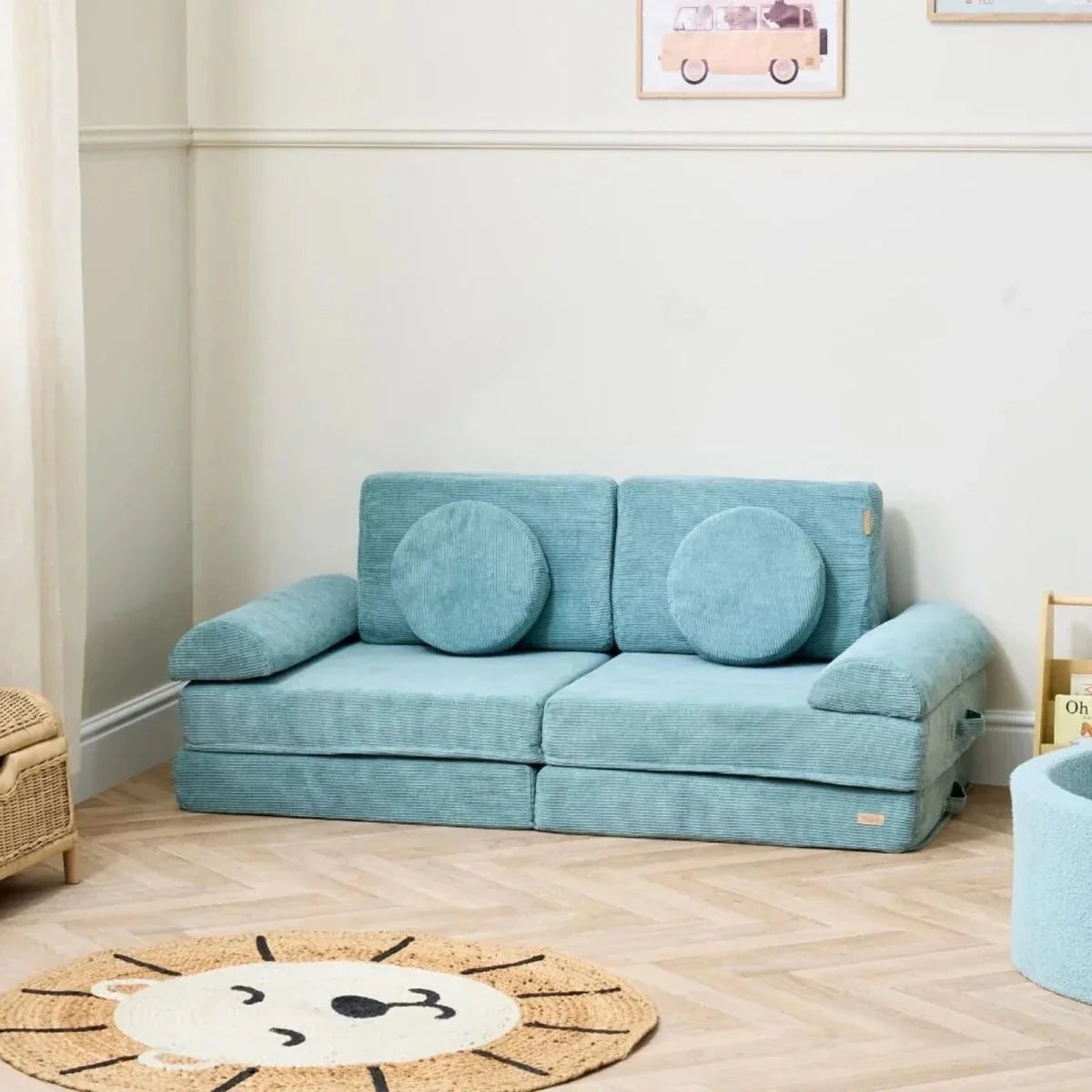 Tutti Bambini Playrama Montessori Kids Play  Sofa - Ocean Stone