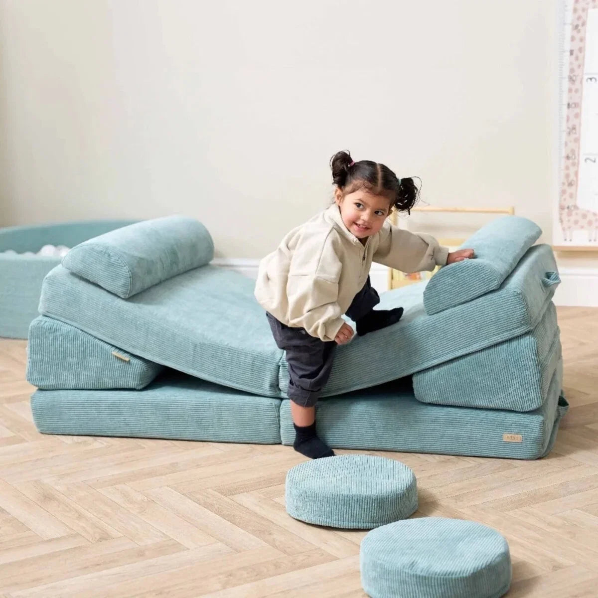 Tutti Bambini Playrama Montessori Kids Play  Sofa - Ocean Stone
