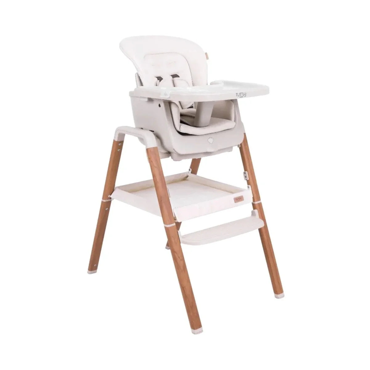 Tutti Bambini Nova Evolutionary Highchair - Scandinavian Walnut/Ecru