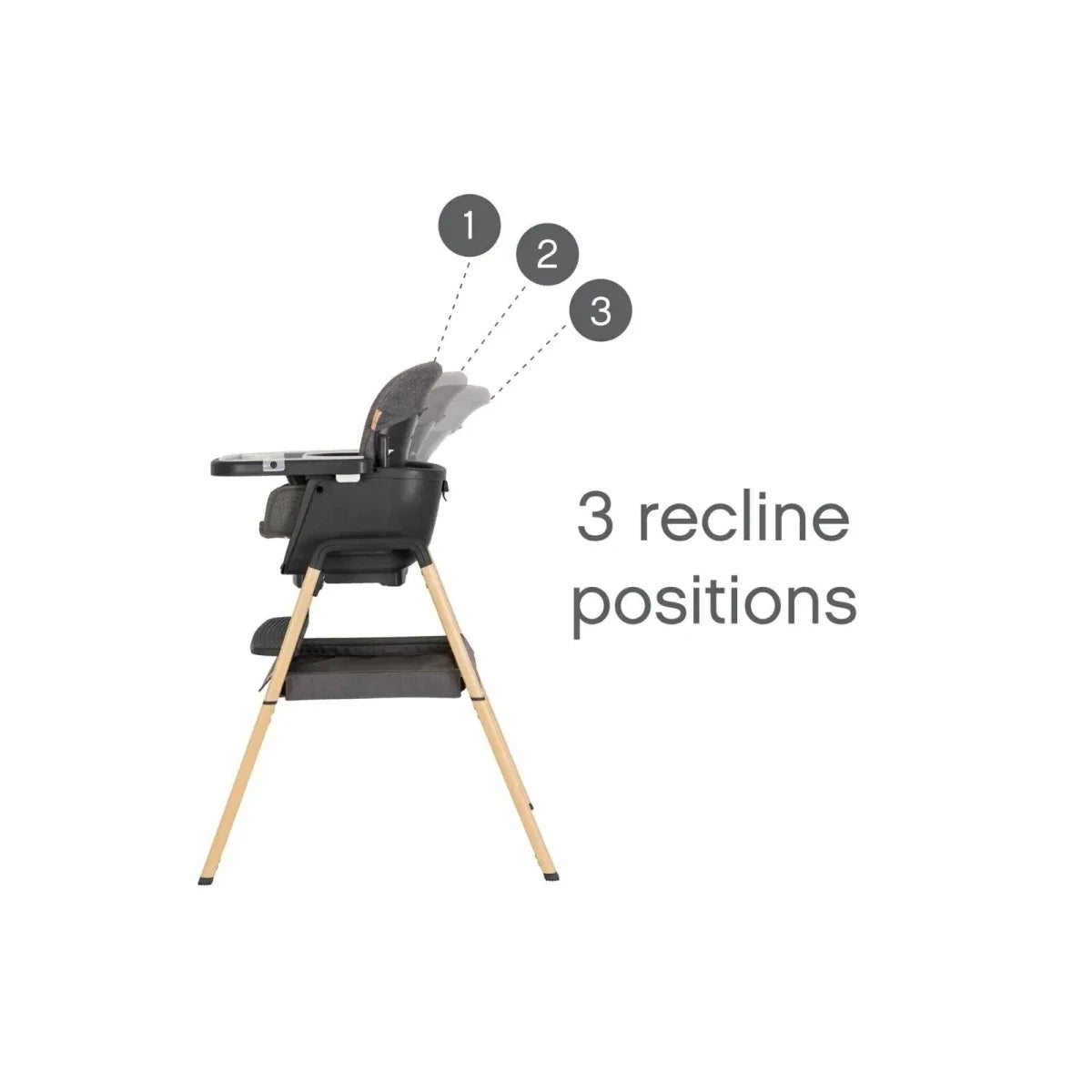 Tutti Bambini Nova Evolutionary Highchair - Grey/Oak