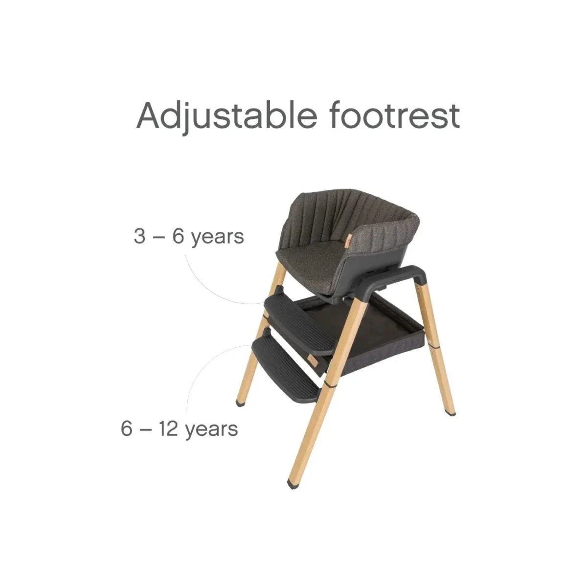Tutti Bambini Nova Evolutionary Highchair - Grey/Oak
