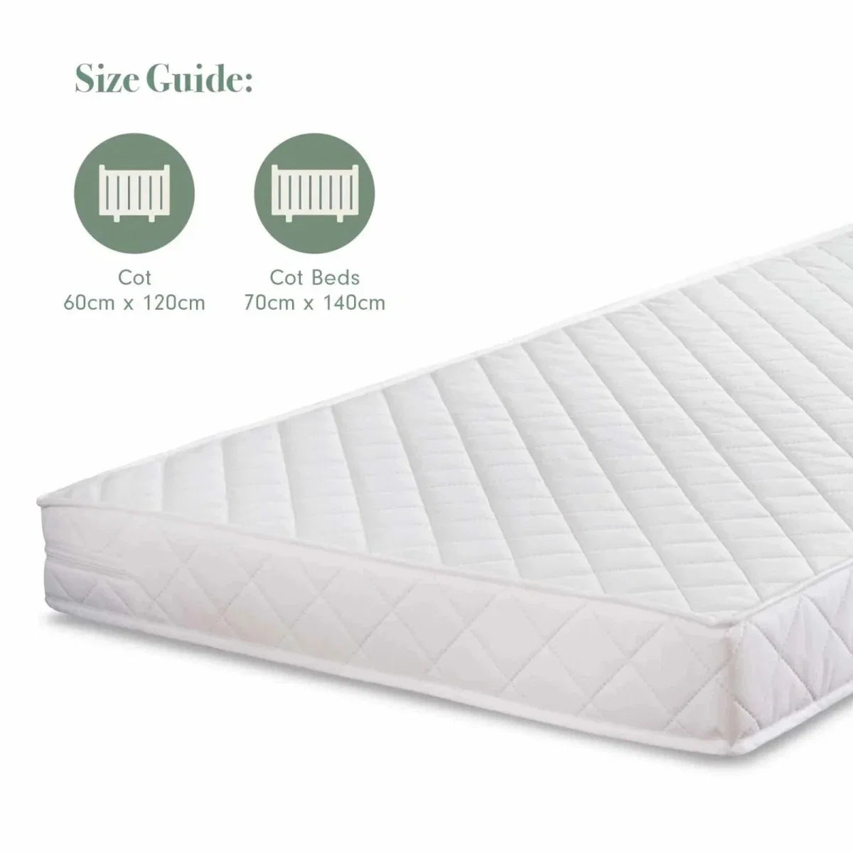 Tutti Bambini Pocket Sprung Cot Mattress 60x120cm