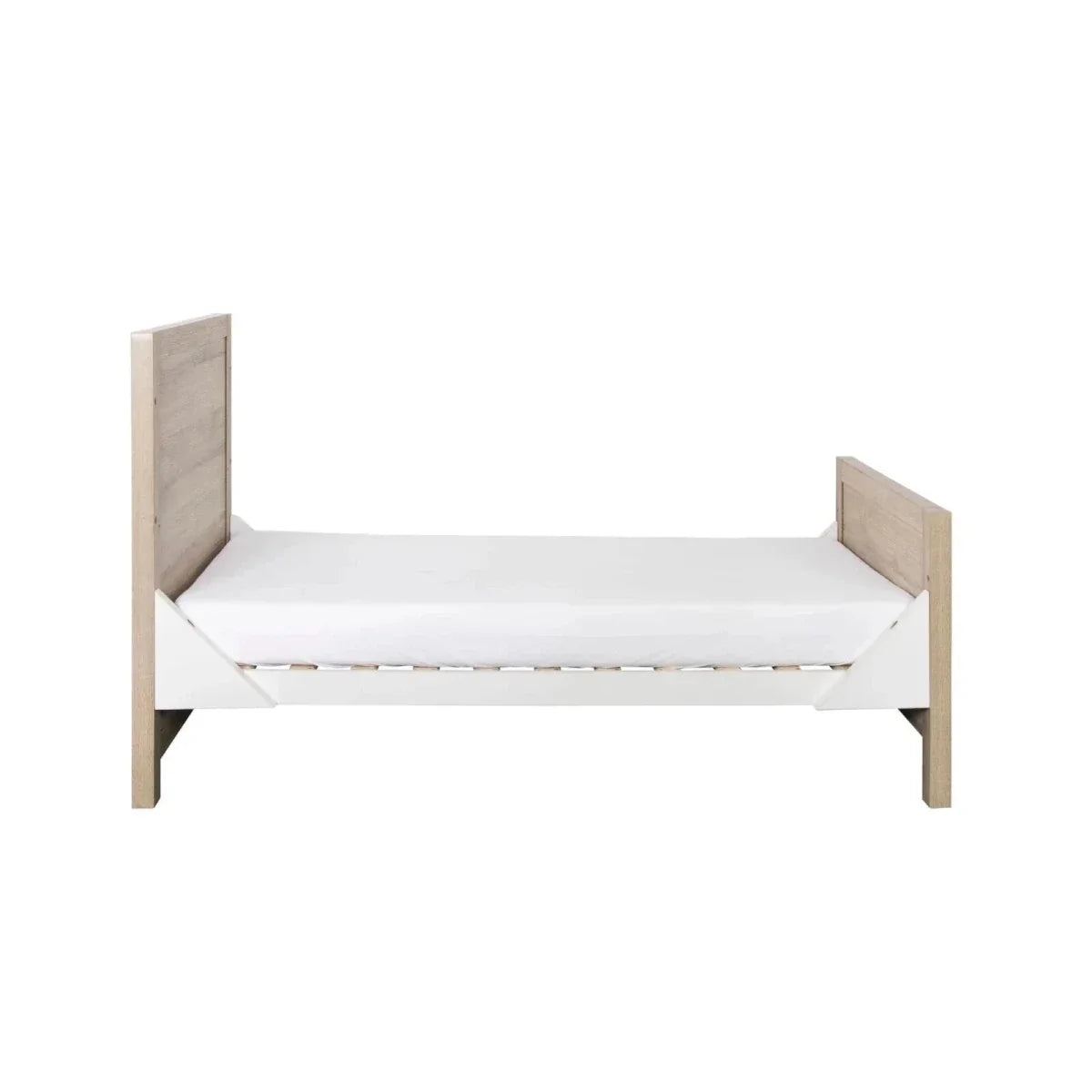 Tutti Bambini Modena 2 Piece Room Set with Deluxe Fibre Mattress - White/Oak