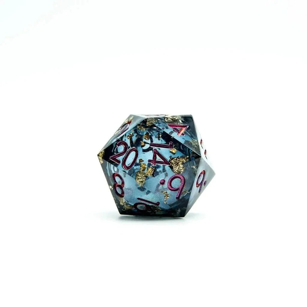 Celestial Shadow | 33mm D20 | Oversized Liquid Core Dice | Single Dice