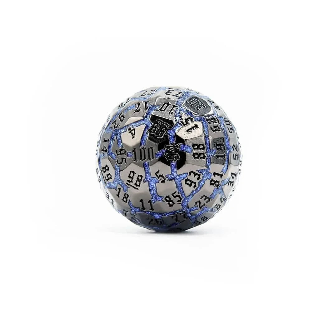 Frostmourne Steel | Solid Metal Dice | 50MM D100