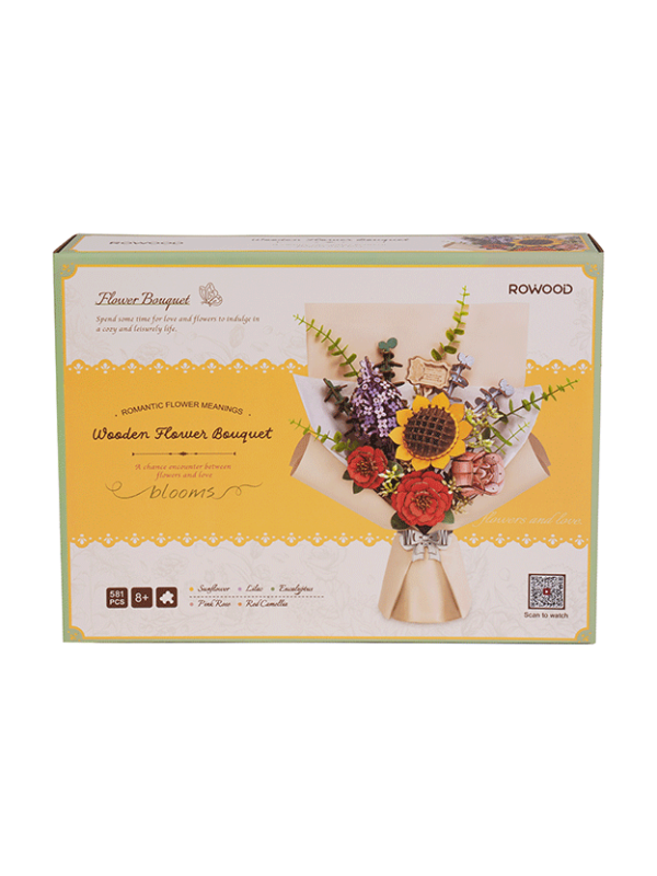 Wooden Flower Bouquet 3D Puzzle