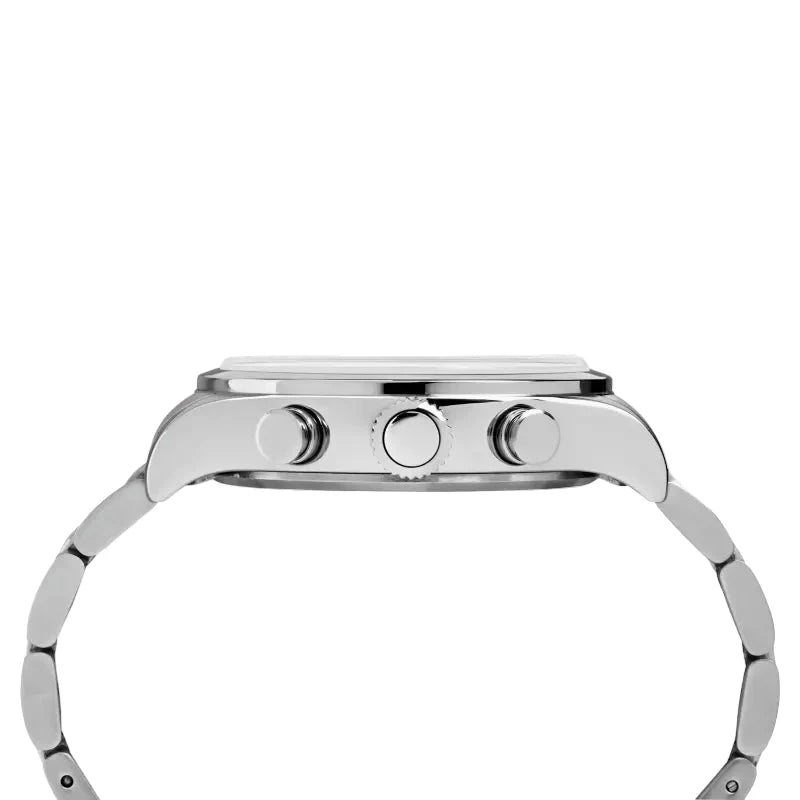 Timex Men's Silver Stainless Steel Watch, Black Dial | Tw2r38400