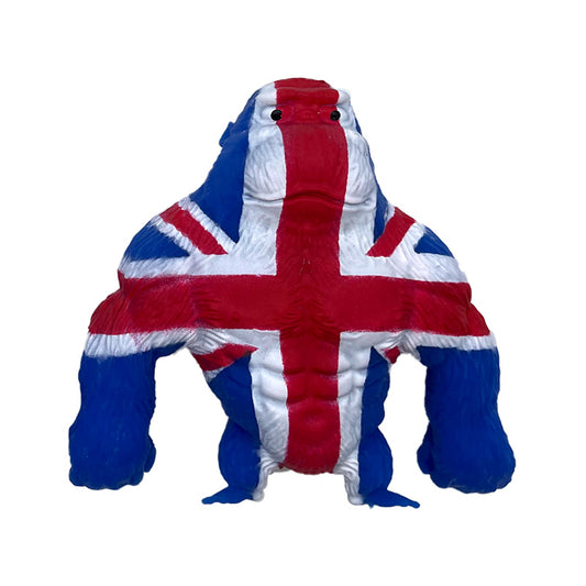 Stretchy Stress Fidget Toy - Union Jack Gorilla 9.5cm