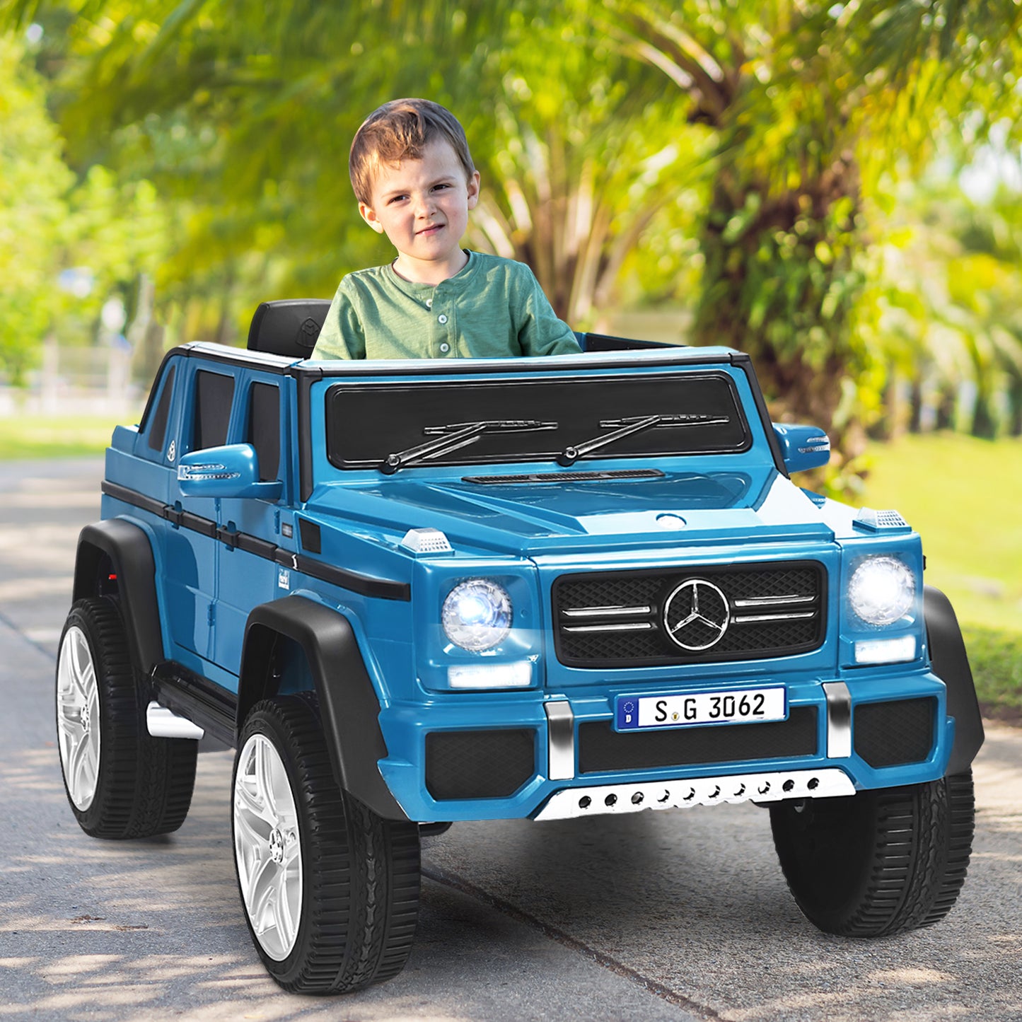 12V Electric Kids Ride On Car with 2 Motors and Remote Control-Black