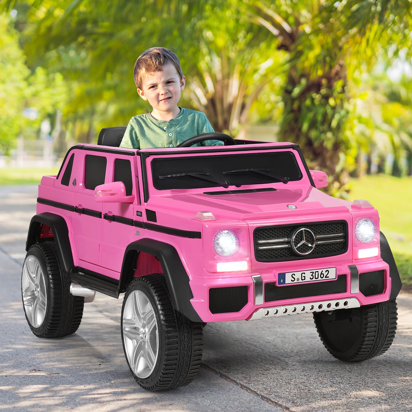 12V Electric Kids Ride On Car with 2 Motors and Remote Control-Black