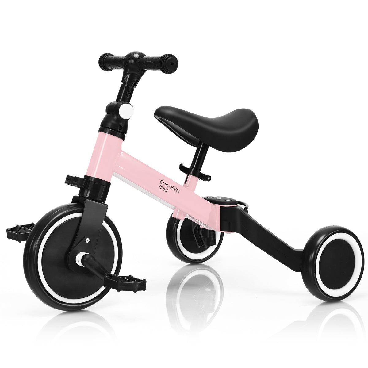 Convertible Balance Bike Kids Trike with Detachable Pedal for 1-4 Years Old Kids-Blue