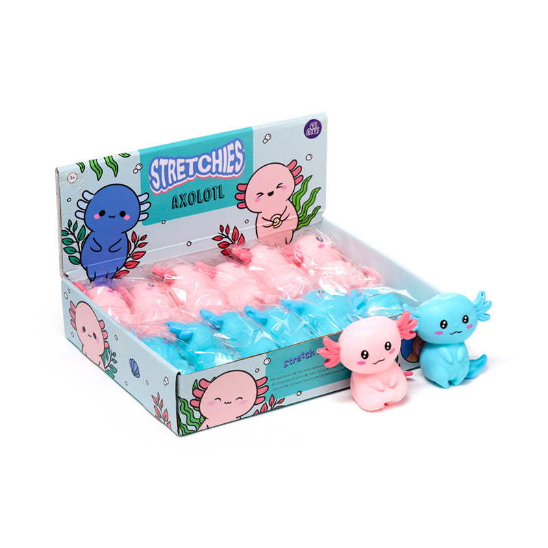 Stretchy Squeezy Axolotl Toy
