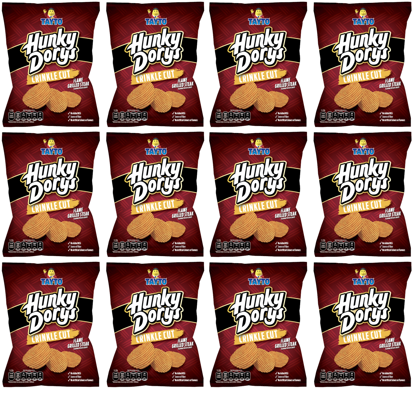 12 x Tayto Hunky Dory Flame Grilled Steak 130G