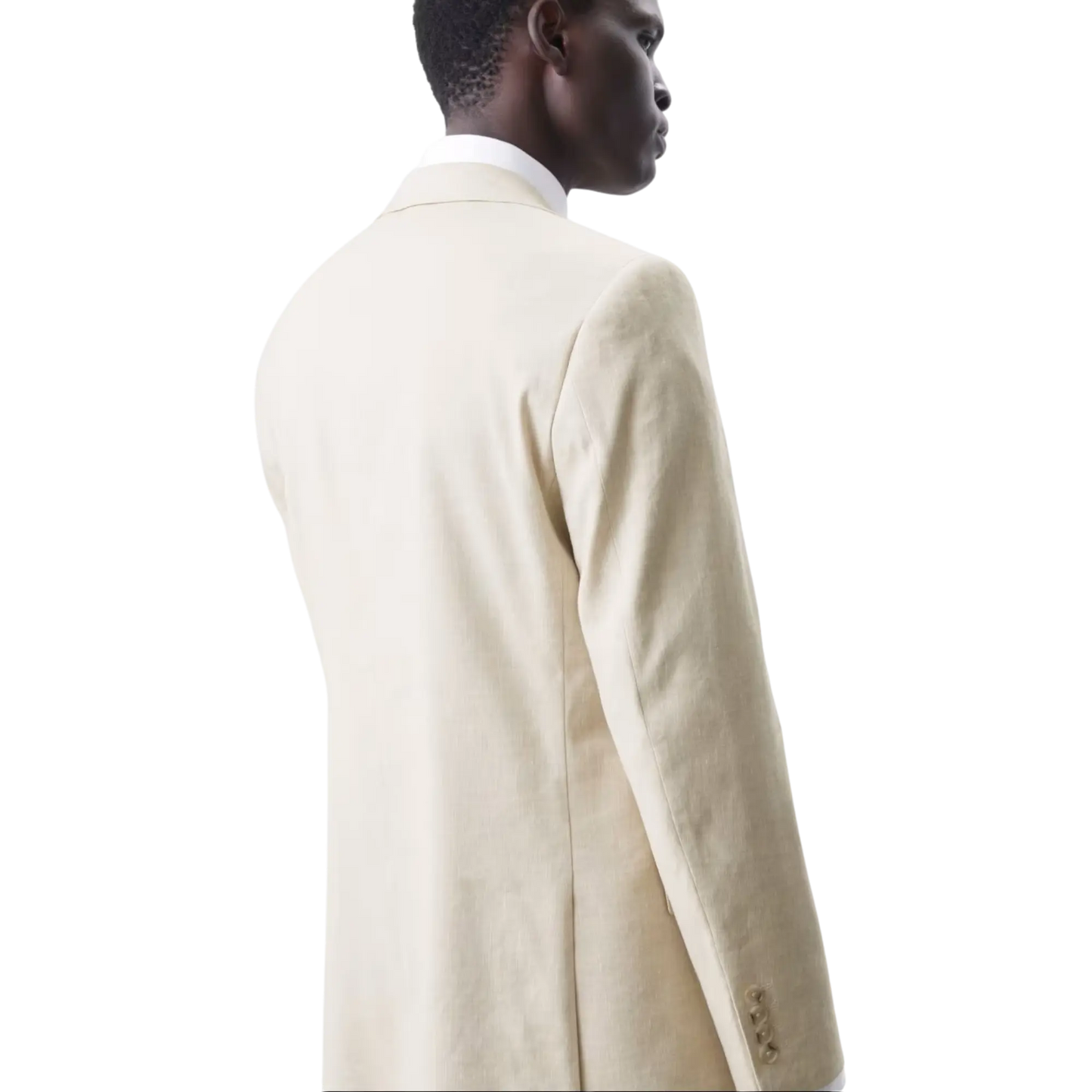 Tailored Fit Italian Performance Linen Blend Suit Jacket