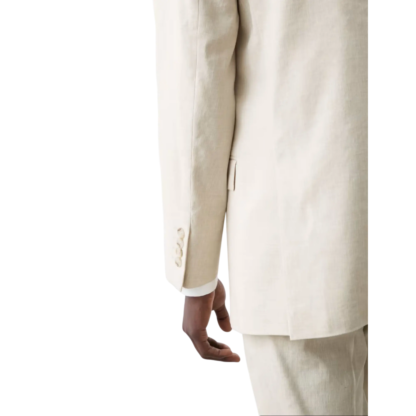 Tailored Fit Italian Performance Linen Blend Suit Jacket