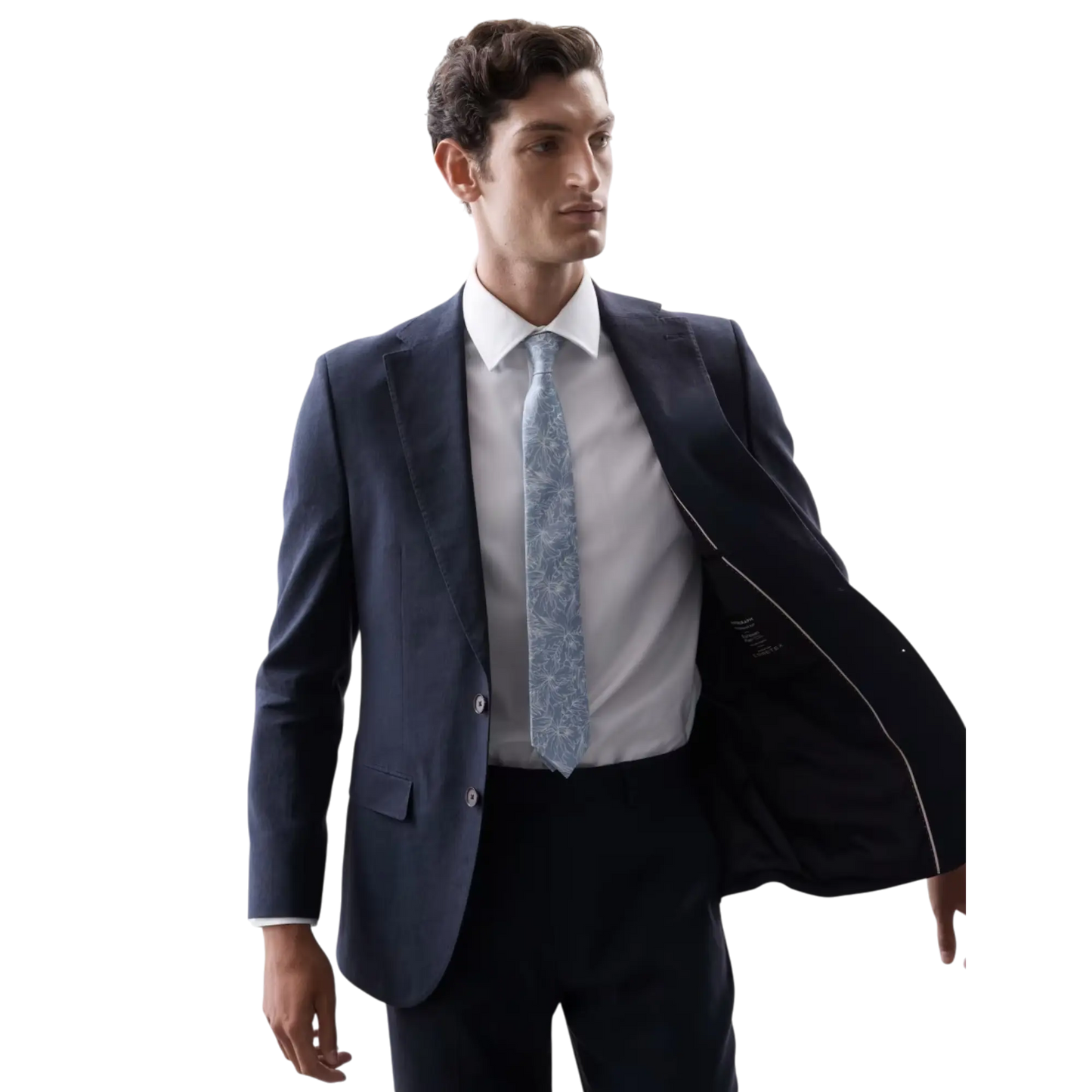 Tailored Fit Italian Performance Linen Blend Suit Jacket