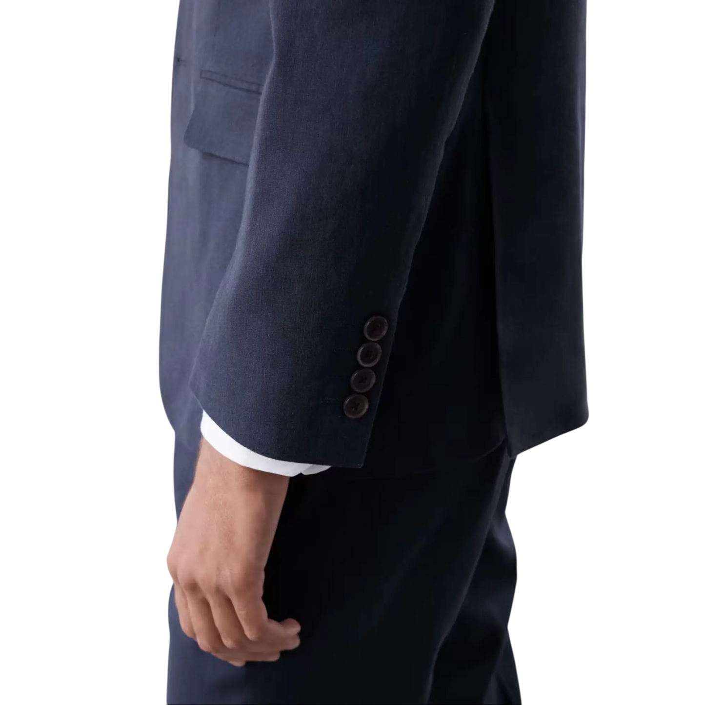 Tailored Fit Italian Performance Linen Blend Suit Jacket