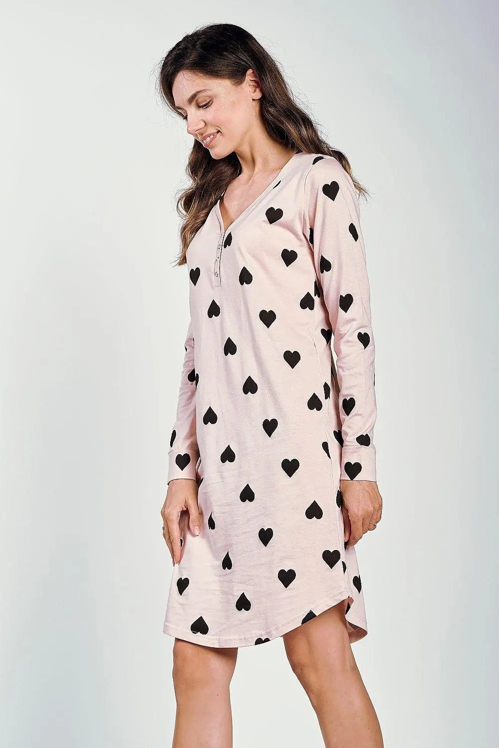 Taro V neckline and loose  nightgown