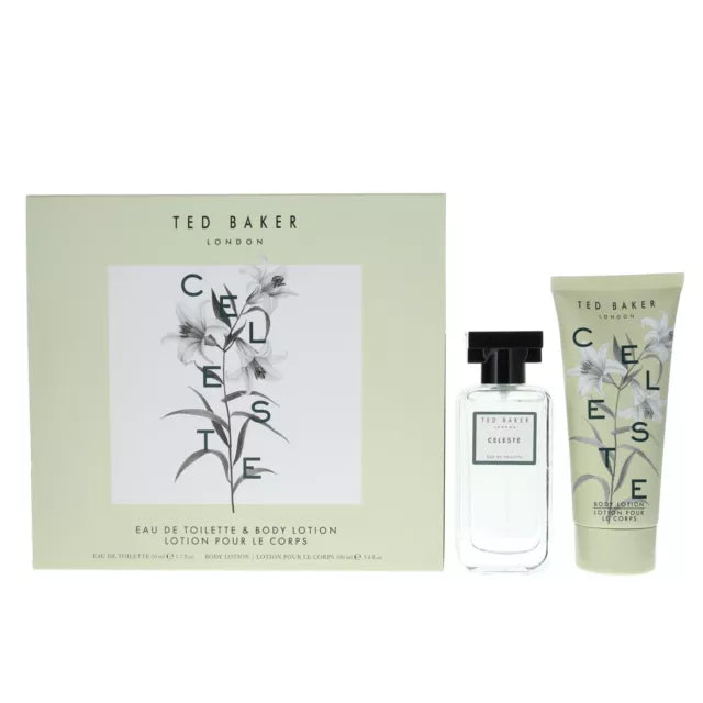 Ted Baker Celeste Gift Set 50ml EDT + 100ml Body Lotion Women's Fragrance