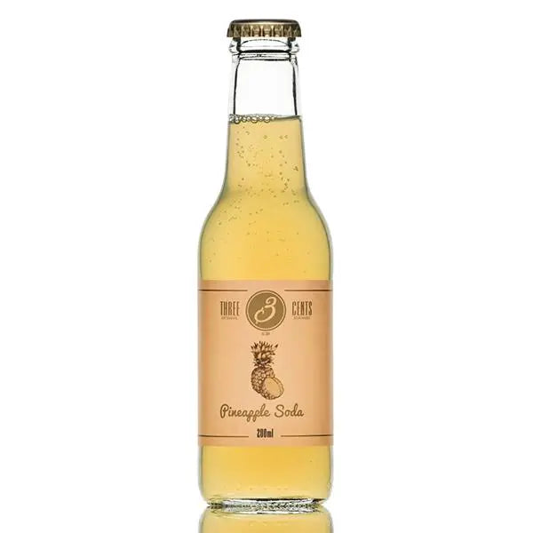 Three Cents Pineapple Soda 24 x 200ml