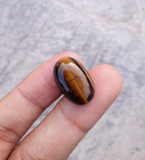 20.7ct Tiger Eye Cabochon - June Birthstone - June Birthstone -  21x13mm
