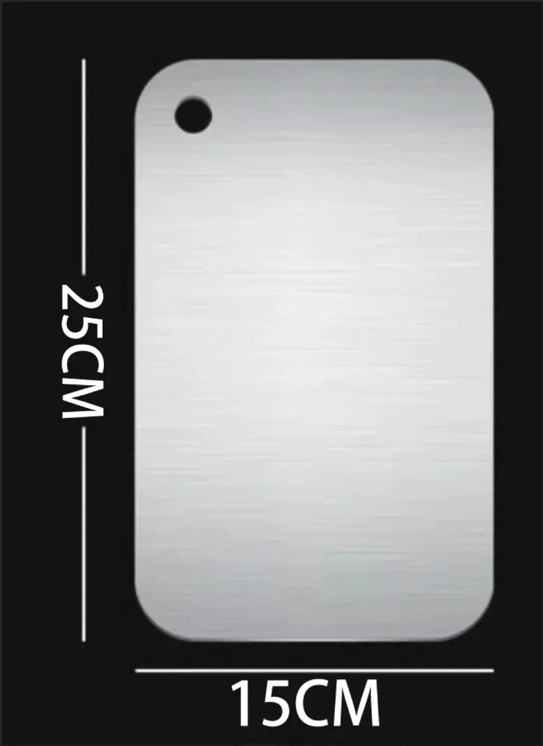 Titanium Stainless Steel Cutting Board – 304 Food Grade Thickened Double-Sided Chopping Board for Kitchen, Fruit & Meat