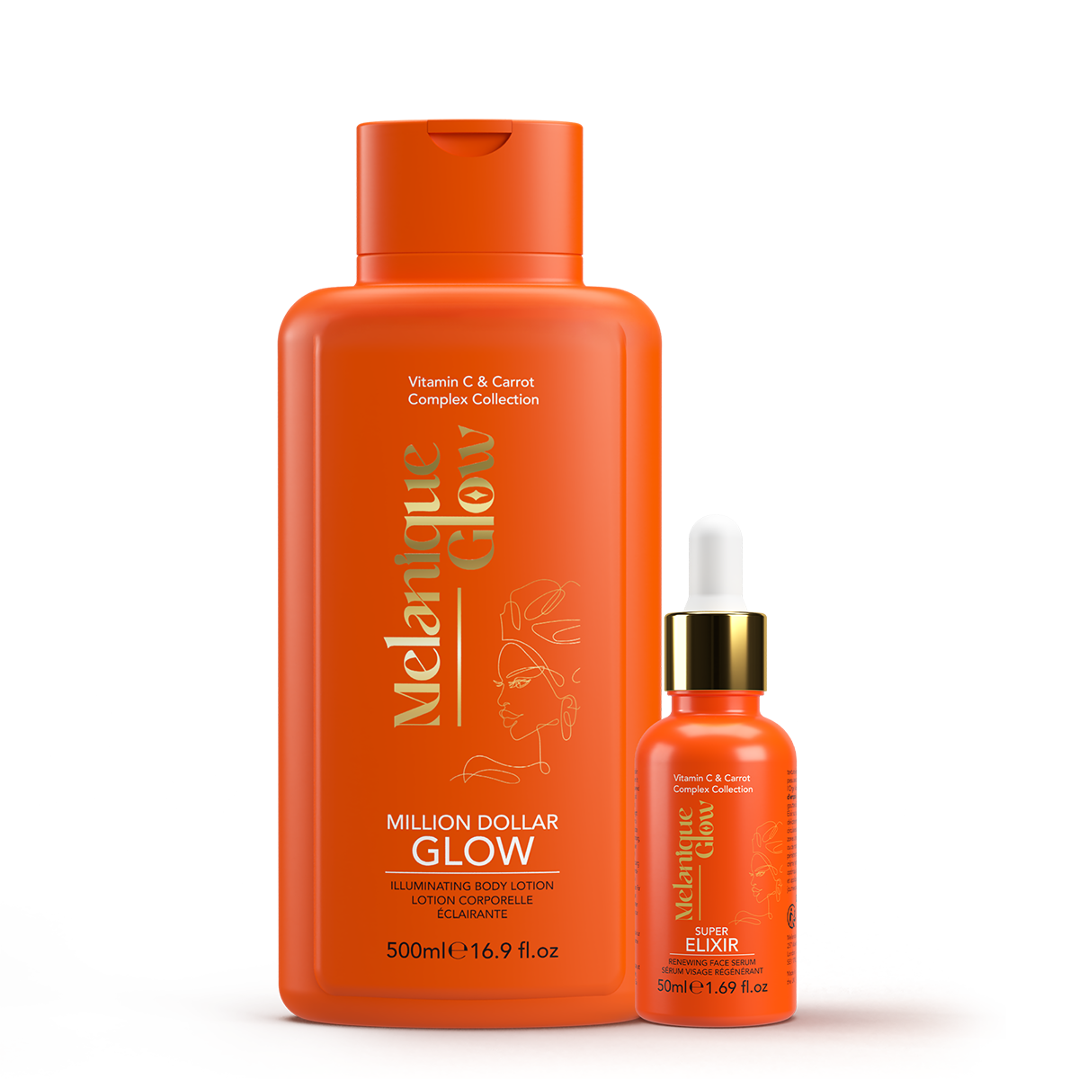 Melanique Glow Top-to-Toe Glow Duo