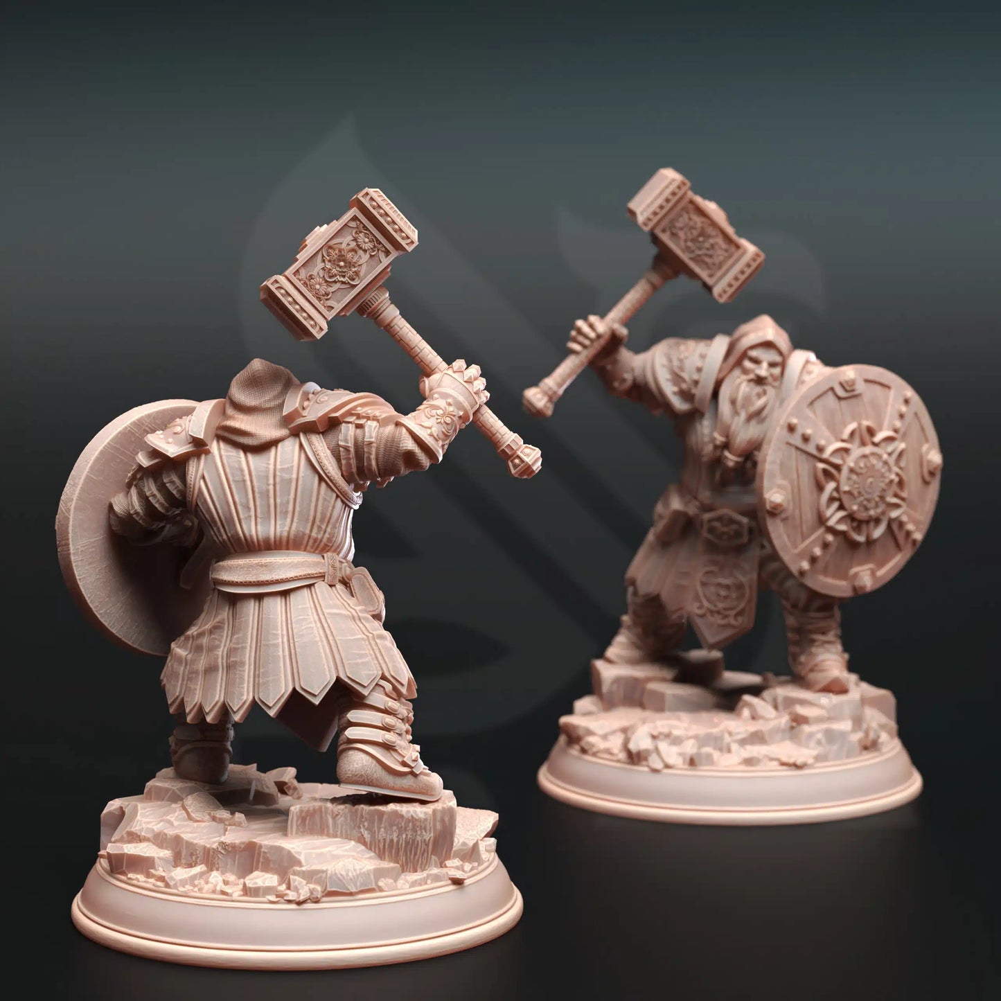 Dwarven Cleric Miniature – Tors of Delvdor, Life Cleric, Tabletop Gaming Resin Model