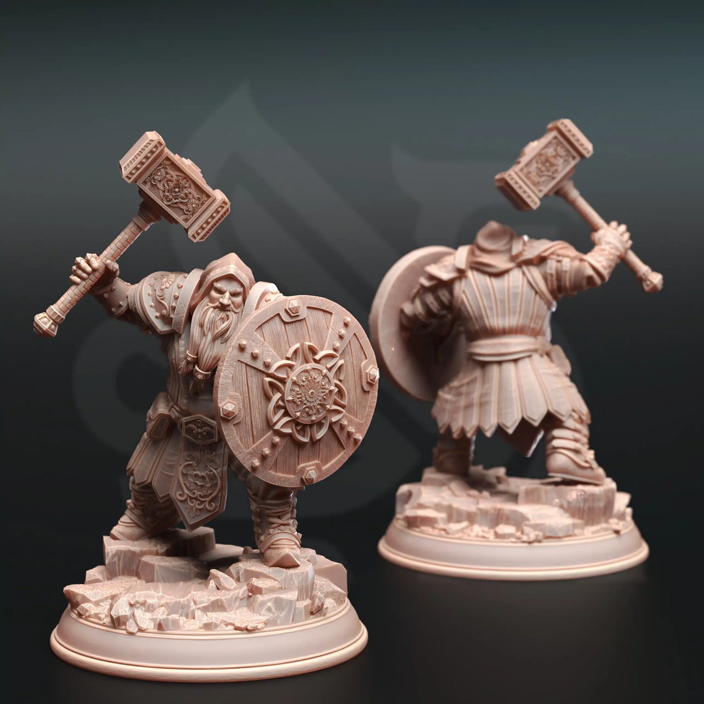 Dwarven Cleric Miniature – Tors of Delvdor, Life Cleric, Tabletop Gaming Resin Model