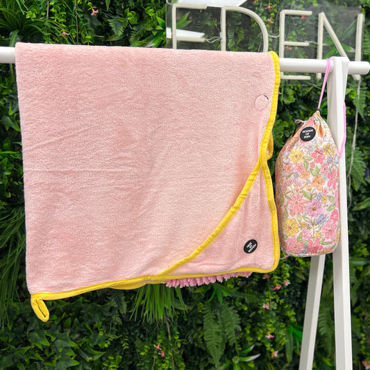 Pastel Petal Dog Towel