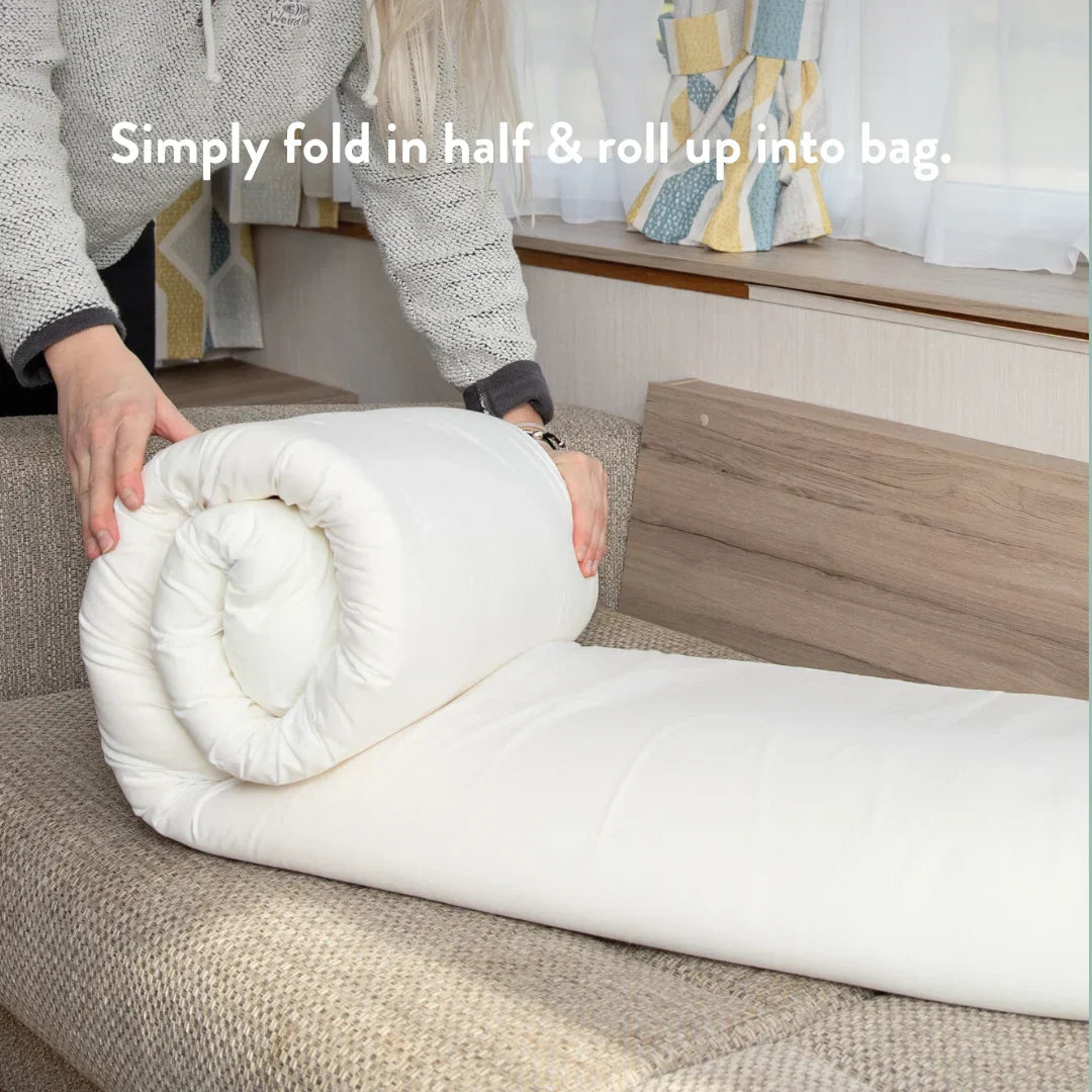 Memory-Foam Travel Mattress Topper