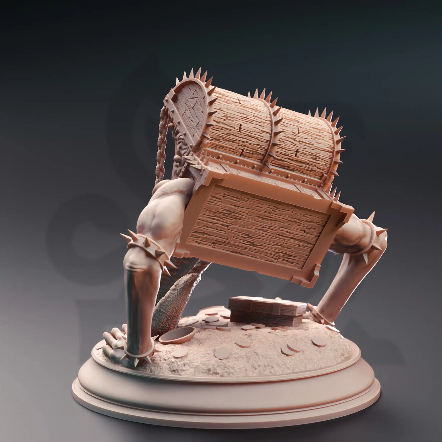 Treasure Mimic - 3D Printed Monster Miniature