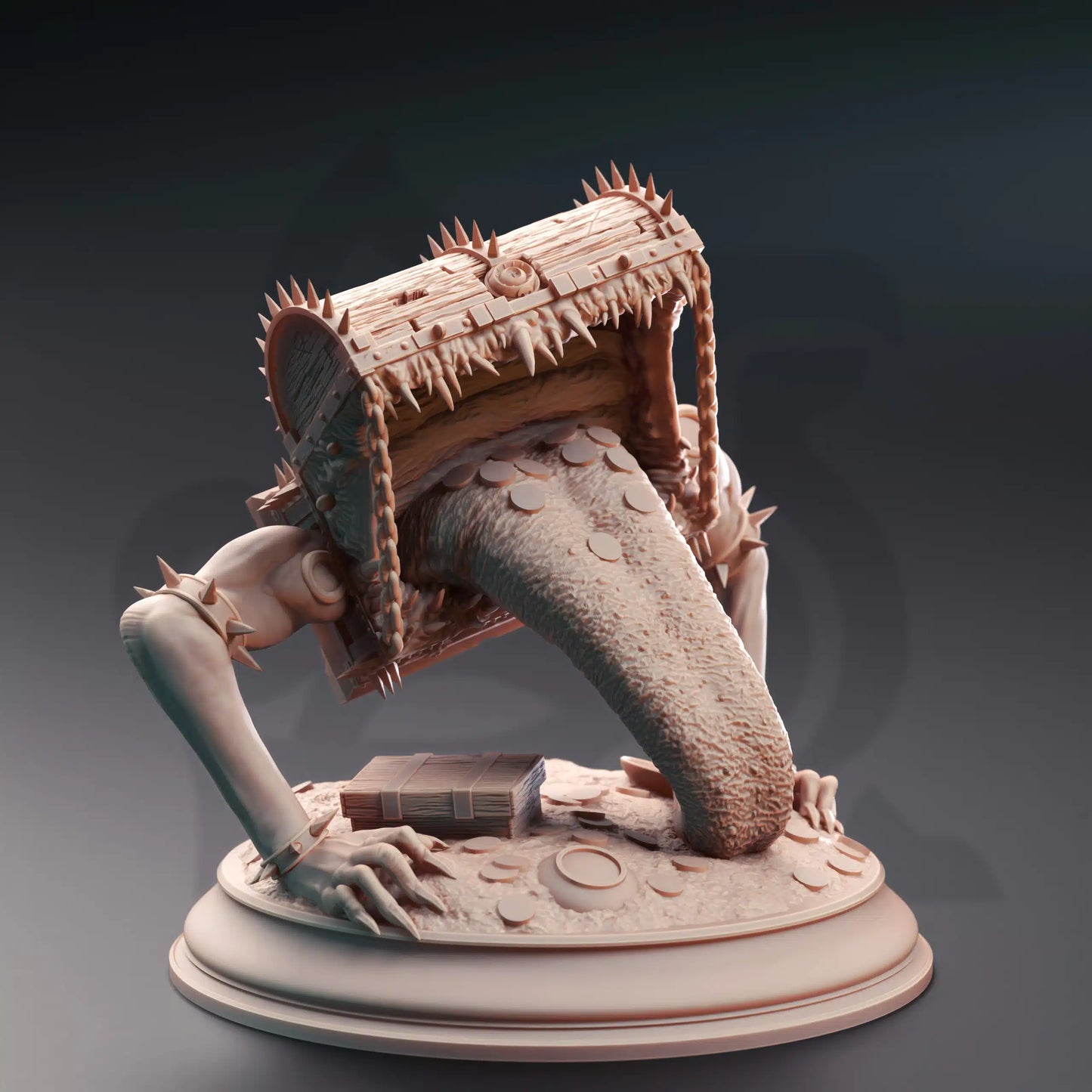 Treasure Mimic - 3D Printed Monster Miniature