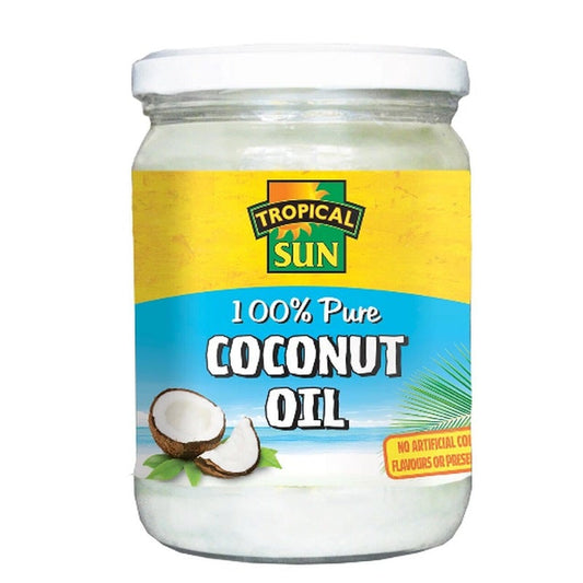 Tropical Sun 100% Pure Coconut Oil Deep Hydration & Shine for Hair & Skin 480ml/16.23 oz