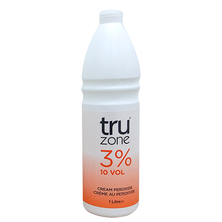 Truzone Cream Peroxide 3% 10 Vol | Gentle Lift & Colour Activation for Professional & Home Hair Colouring | 1 L (33.81 fl oz)