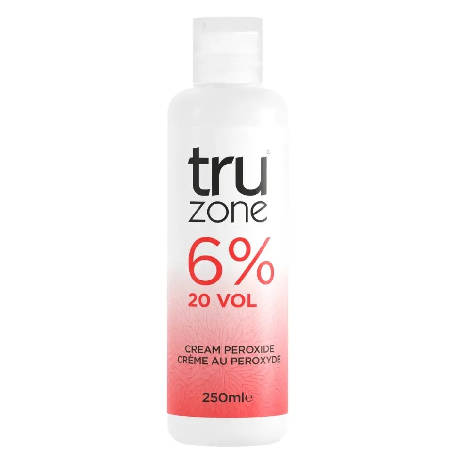 Truzone Cream Peroxide 6% 20 Vol Professional Hair Lightening & Colour Developing for Salon Professionals & Home Users 250 ml / 8.45 oz