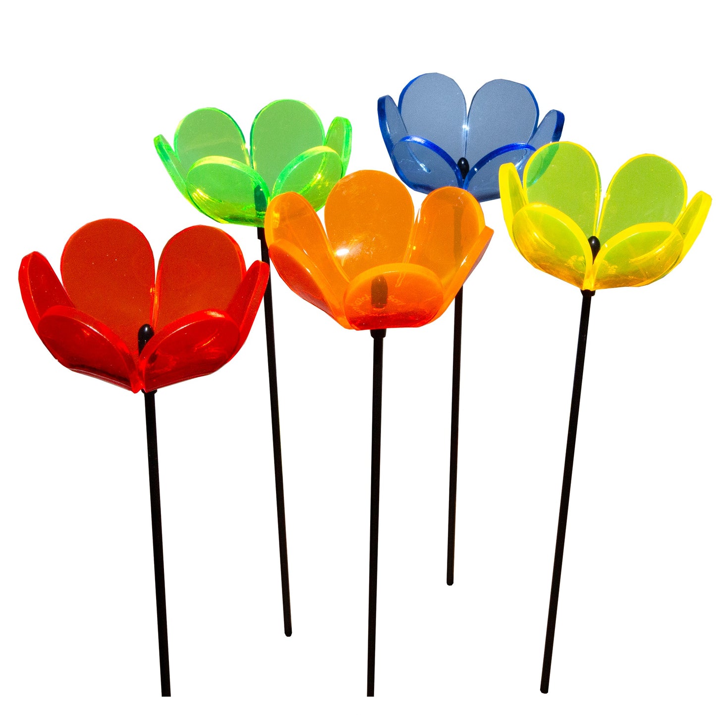 Medium SunCatcher Garden Décor Ornament Set of 5 'Tulip'